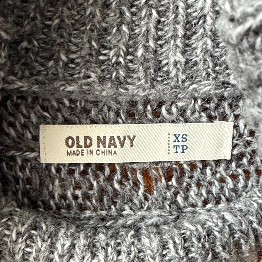 Old Navy Gray Cowl Neck Sweater